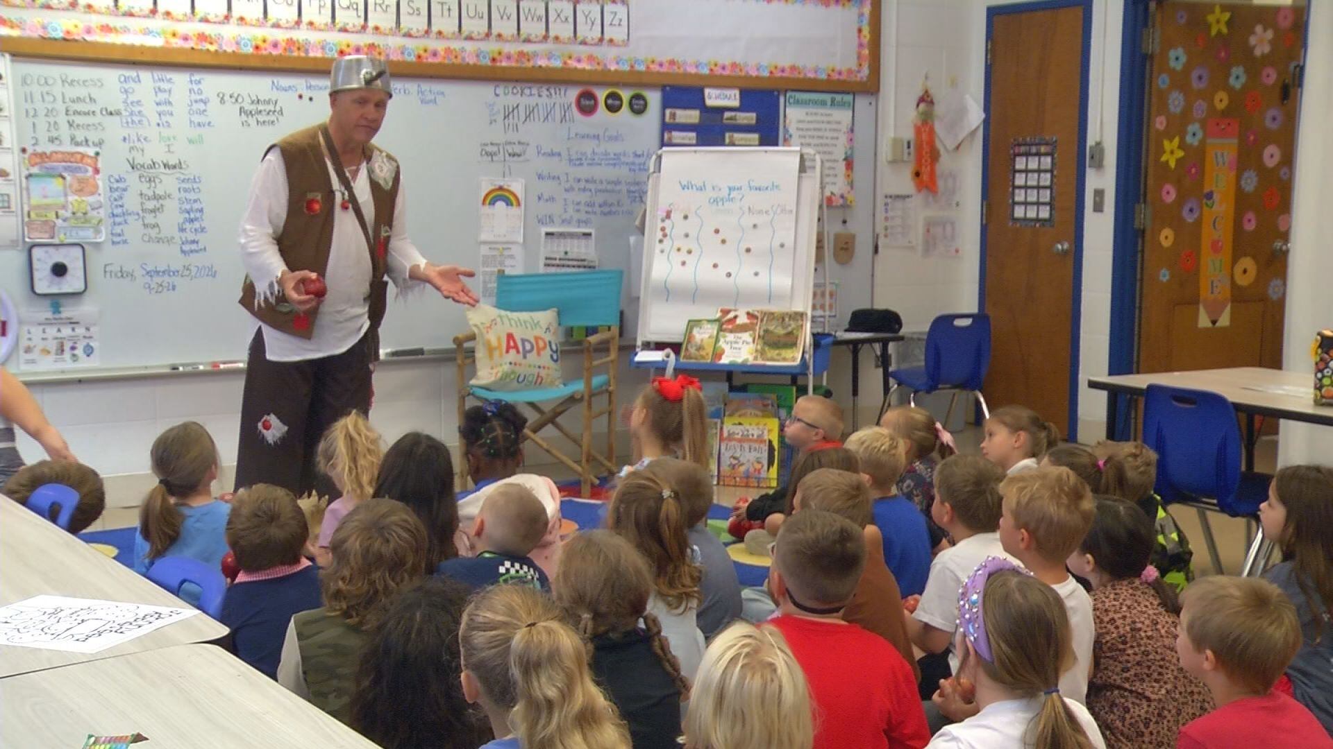 Ozarks life: Johnny Appleseed’s annual visit with Bolivar first graders