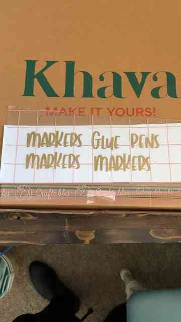 How to organize your craft room with custom Cricut labels