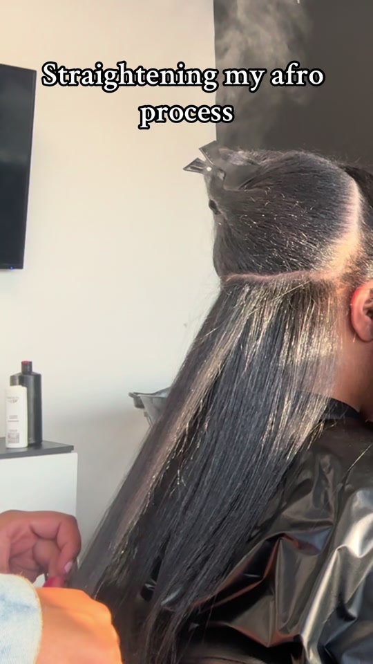 The journey from afro texture to straight hair