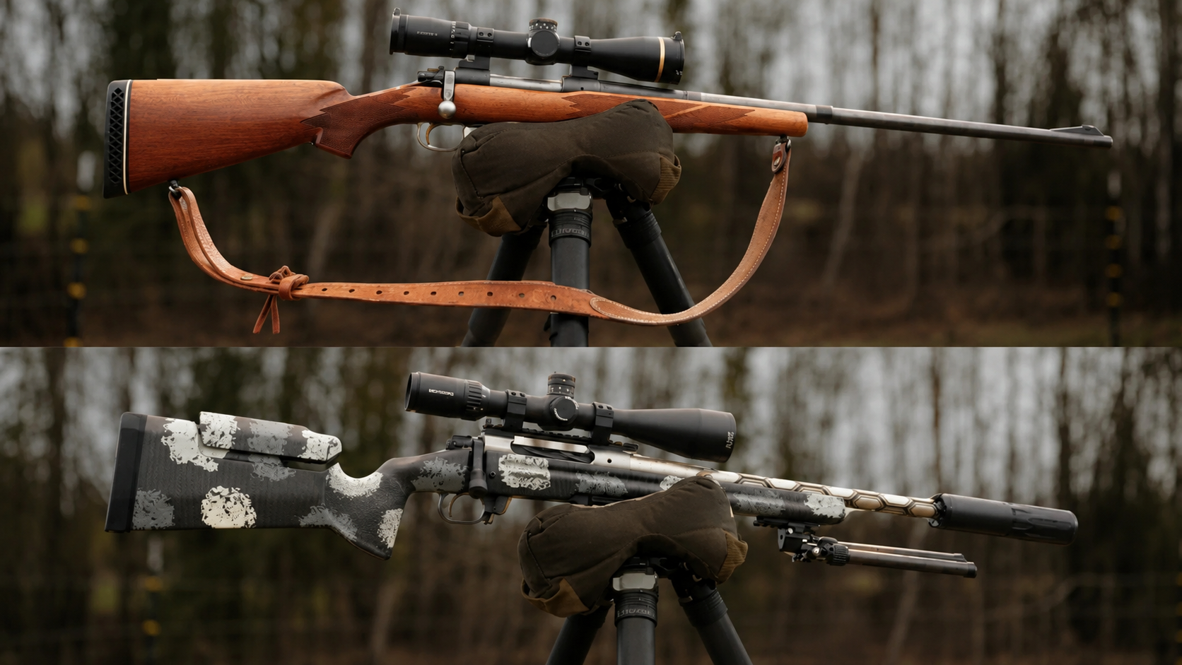 Old hunting rifles vs. modern rifles went head-to-head: 