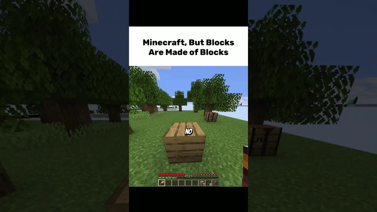 Minecraft, but blocks are made of blocks