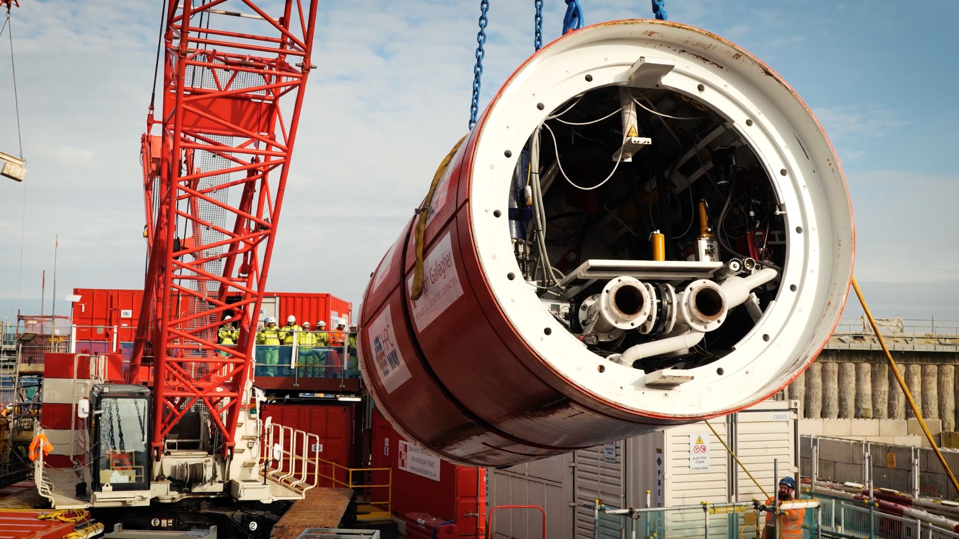 Photos: Nuclear plant engineers dig 2,000-foot tunnel under seabed to ...