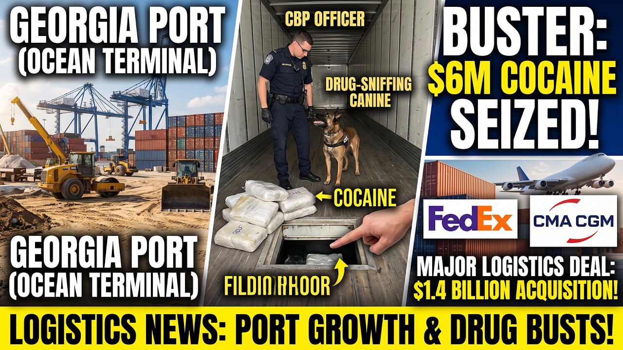 Savannah terminal hits 60%, $6M cocaine seizure, & CMA CGM acquires ...