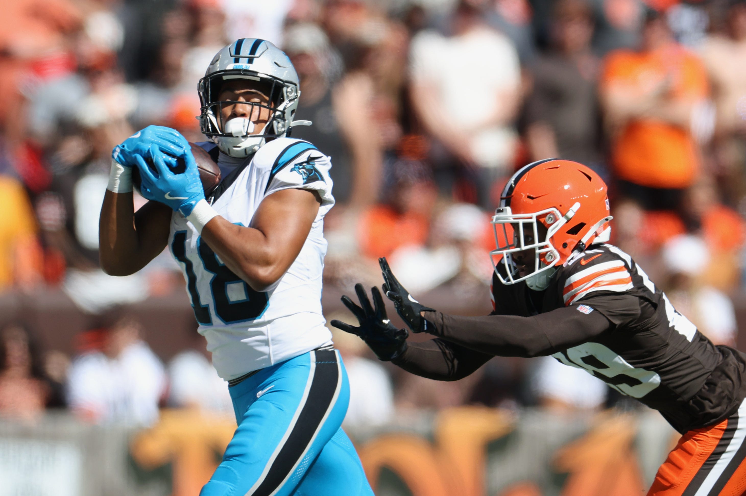 Jalen Coker listed as questionable for Week 4