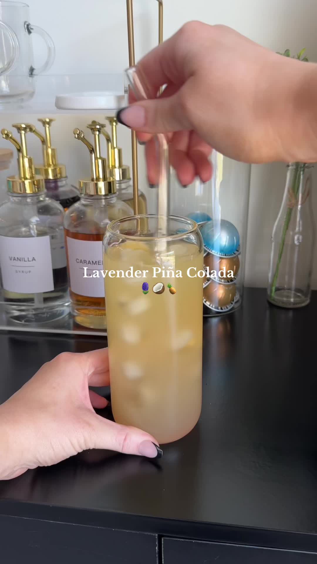 Lavender piña colada refresher you can make at home