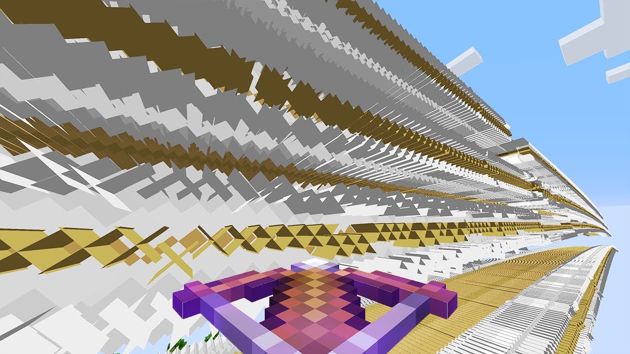 What multishot 1,000,000 looks like in Minecraft