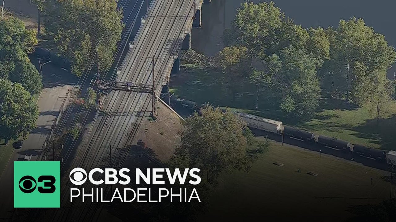 Train derailment forces street closures, detours in Bucks County ...