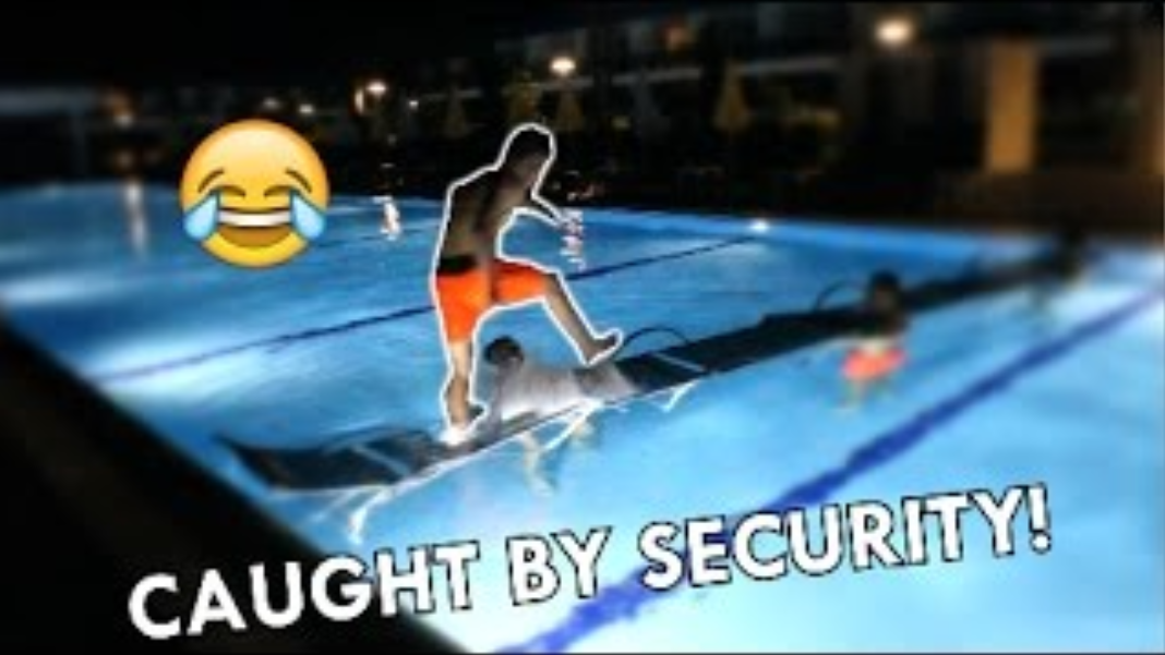 Wild pool challenge with huge aerial moves