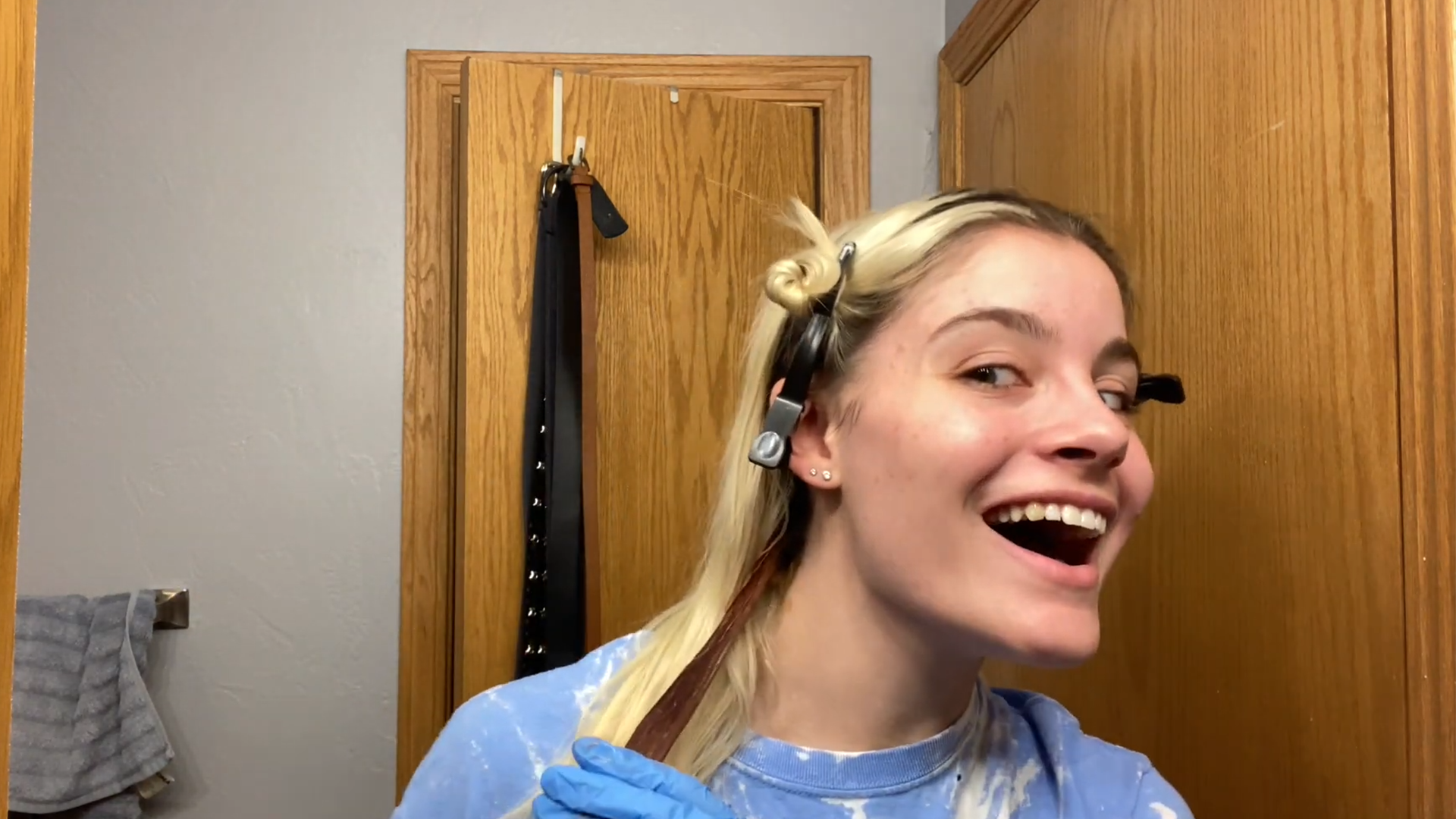 She wanted brown hair, but the final color was way too dark