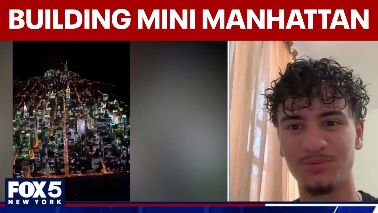 He built Manhattan inside his apartment!