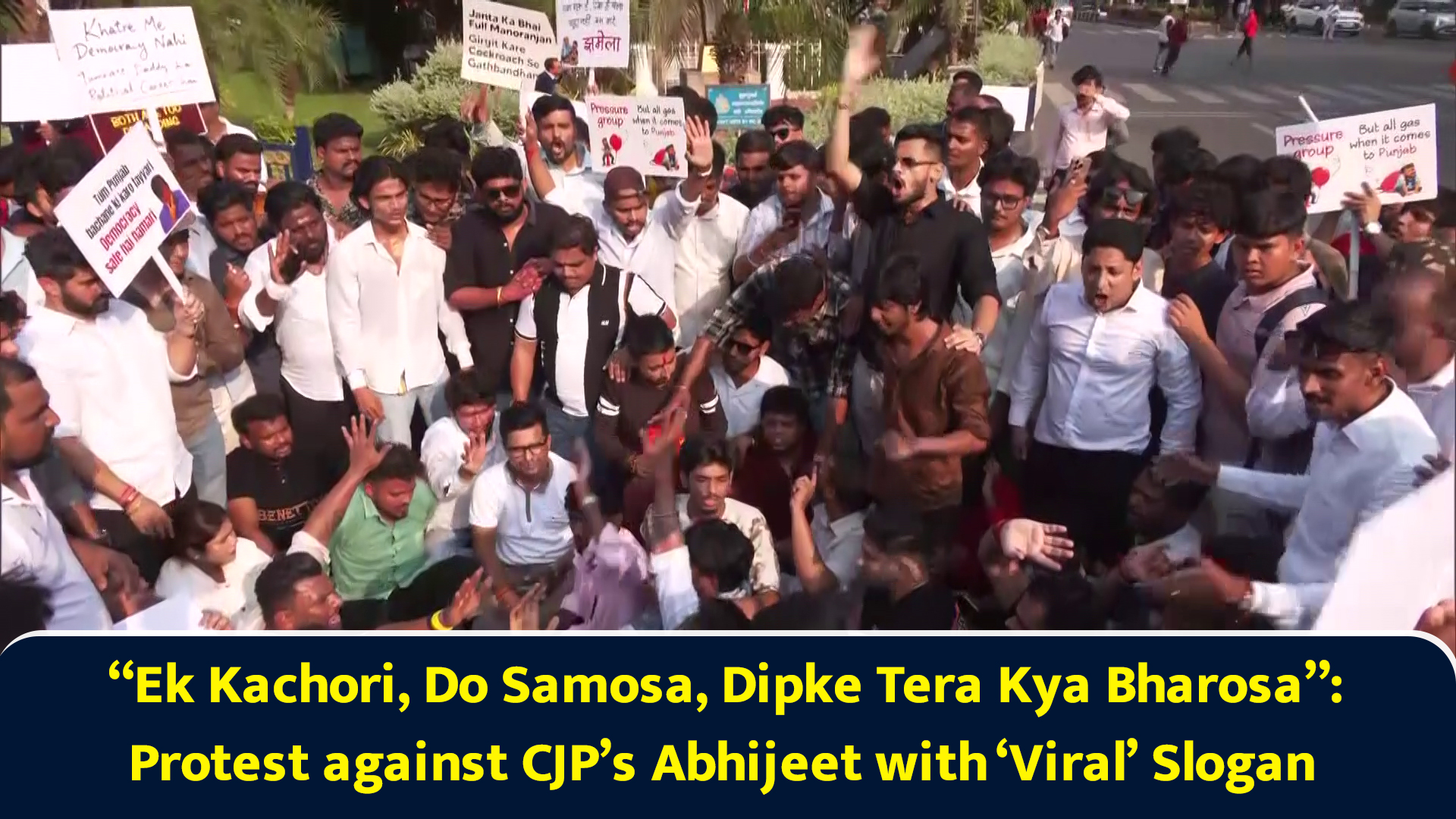 Ek kachori, do samosa, dipke tera kya bharosa: Protest against CJP’s ...