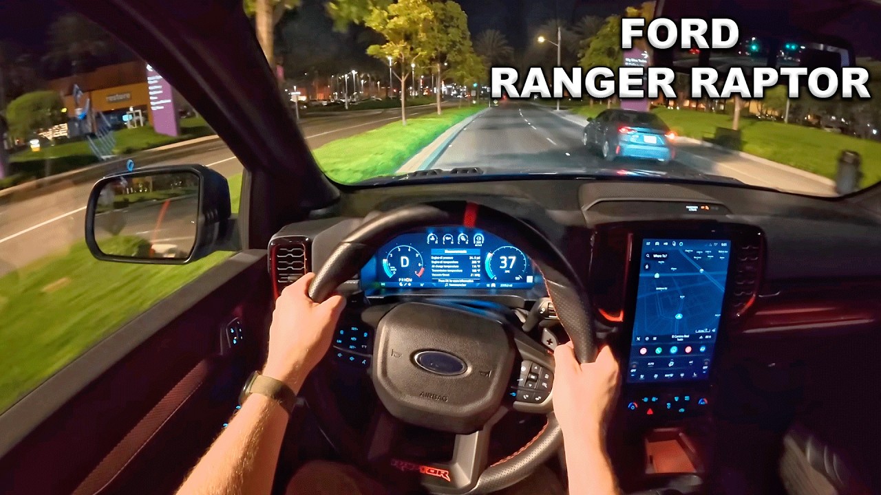 2026 Ford Ranger Raptor POV night drive (3D audio) (ASMR)