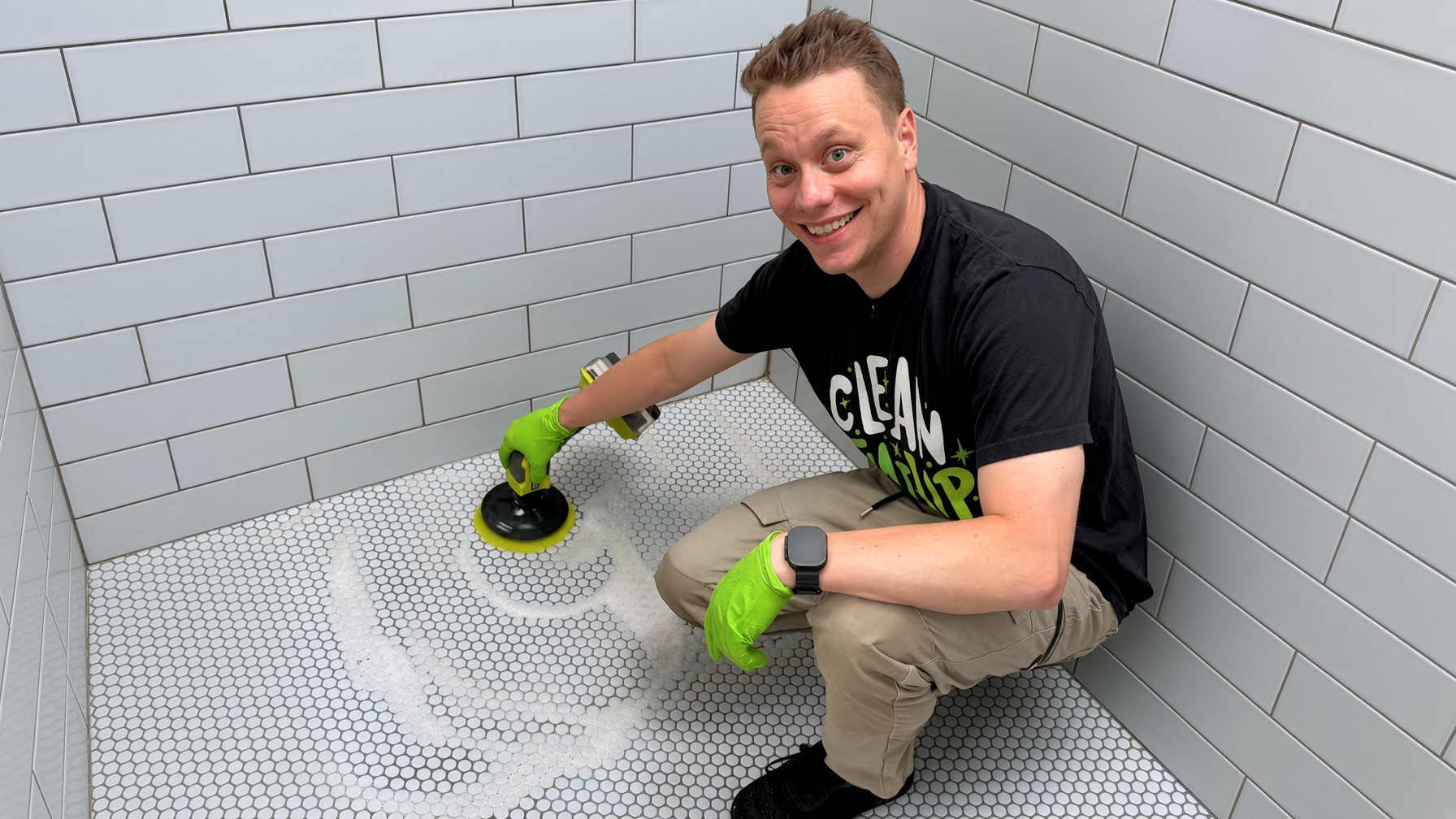 How to clean your tile and grout shower