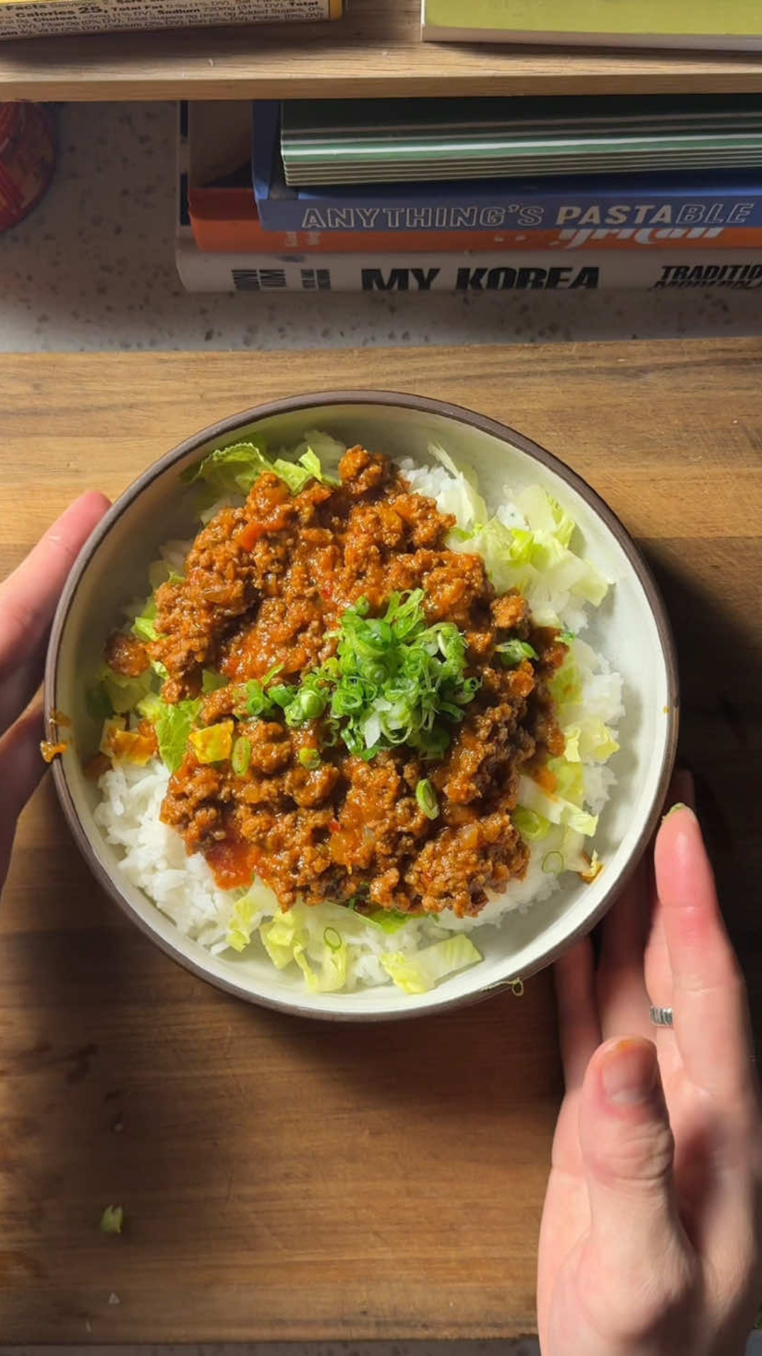 Gochujang tomato sauce rice bowl recipe