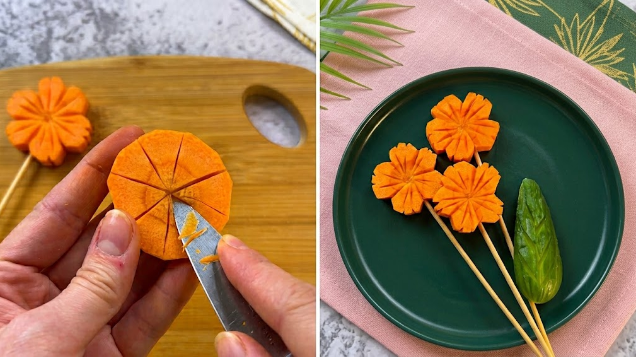 Amazing food carving tricks that make prep so much easier! 🔥🍎