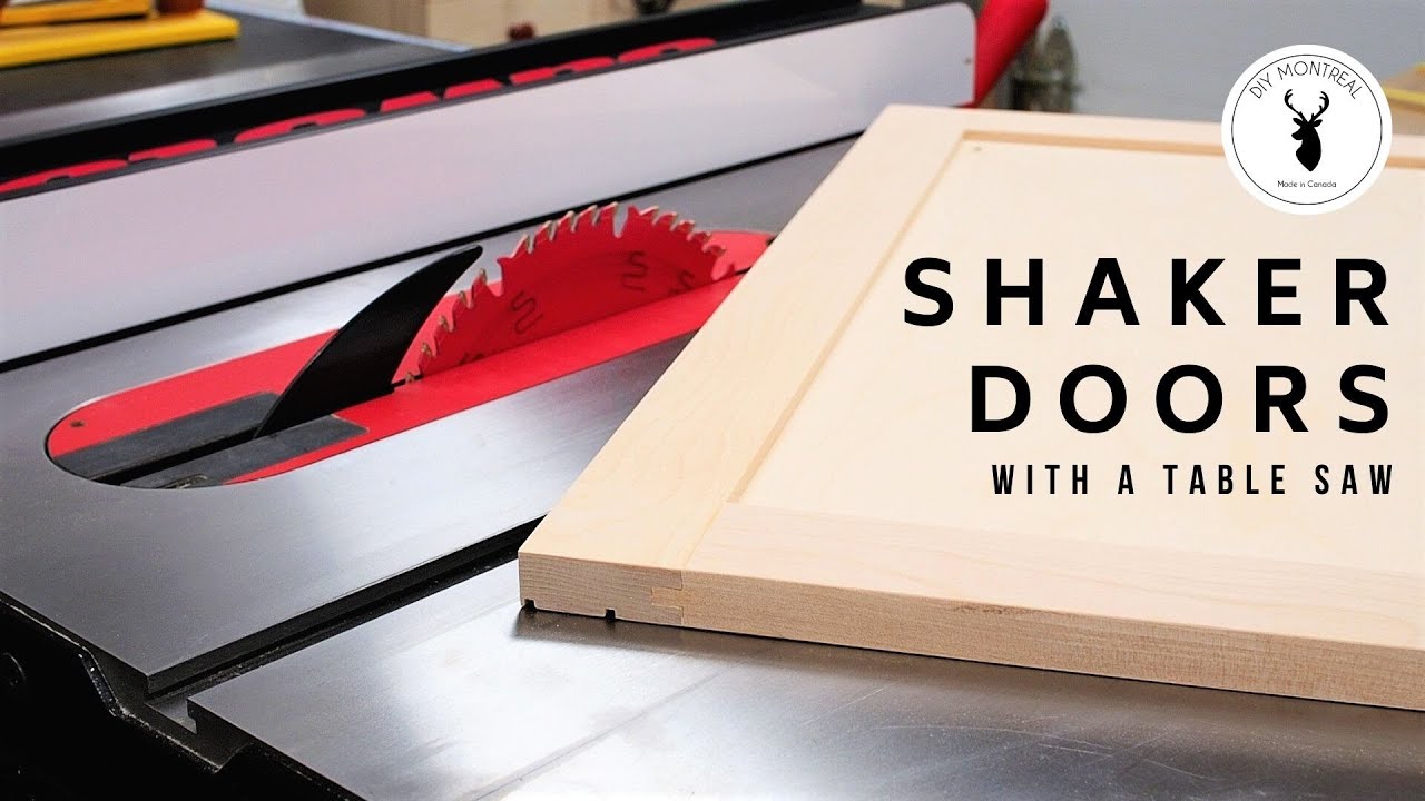 How to build shaker doors on a table saw
