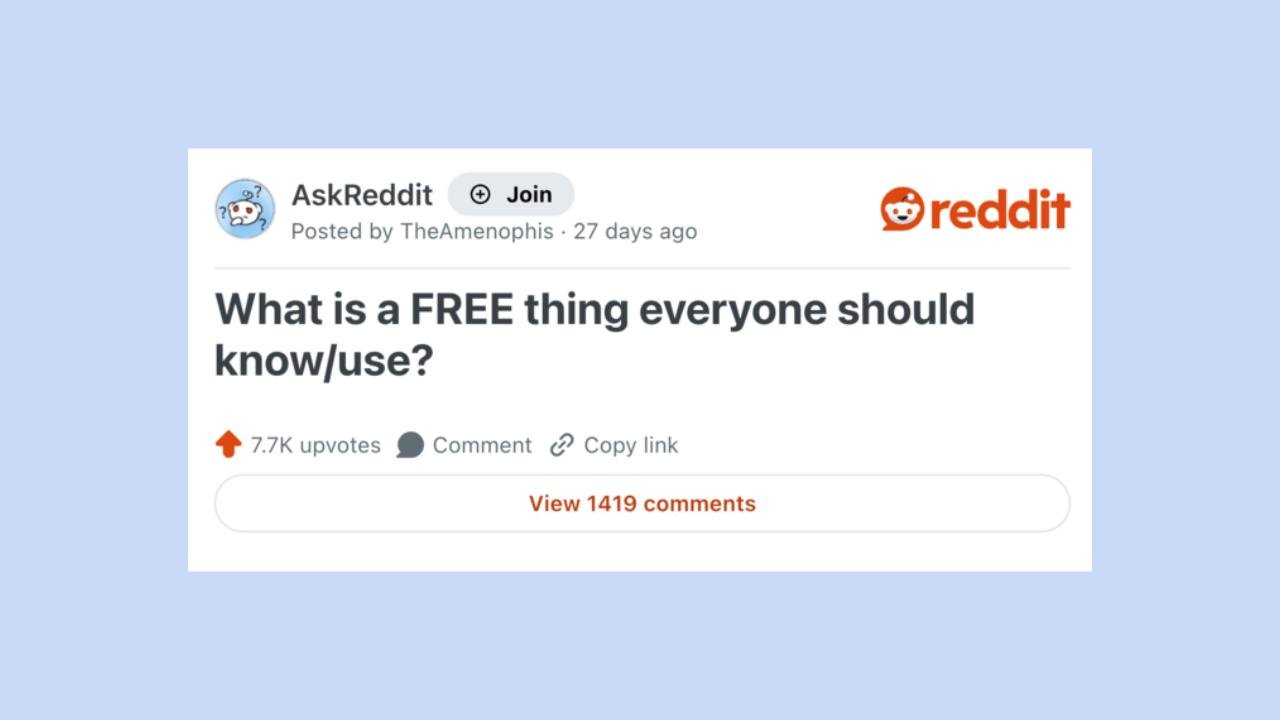 What is a free resource everyone should know about?