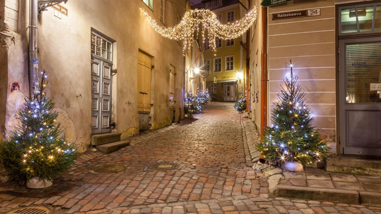 Luces de Navidad.