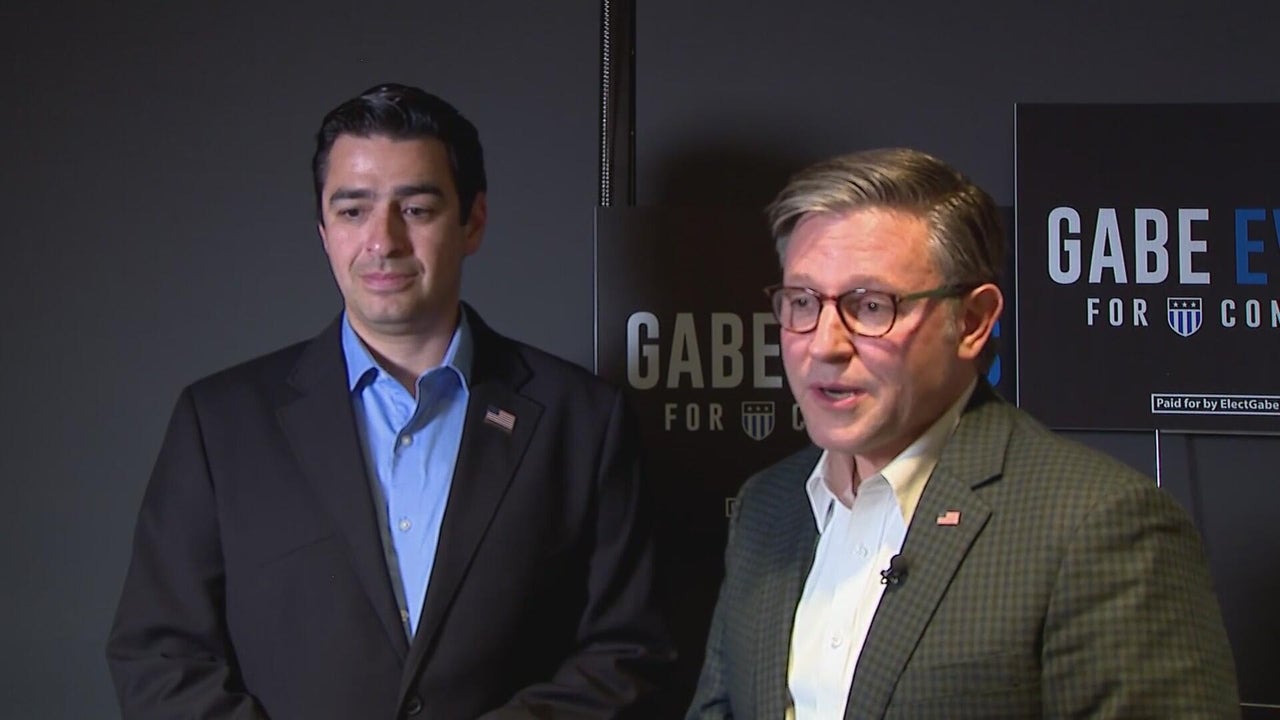 House Speaker Mike Johnson visits Colorado to campaign for Rep. Gabe Evans