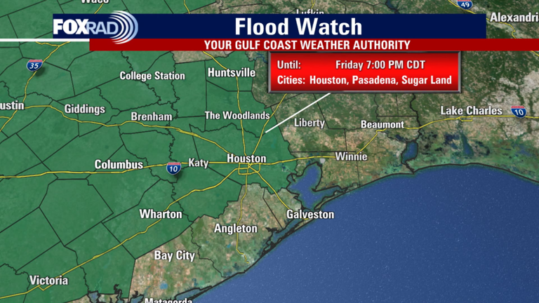 Houston weather: Storm alert due to heavy rain chances, flood watch in ...