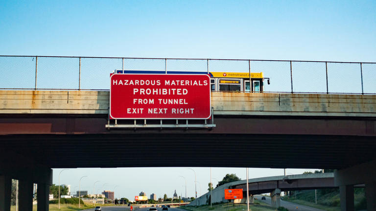 What does 'no HM' mean on a road sign?