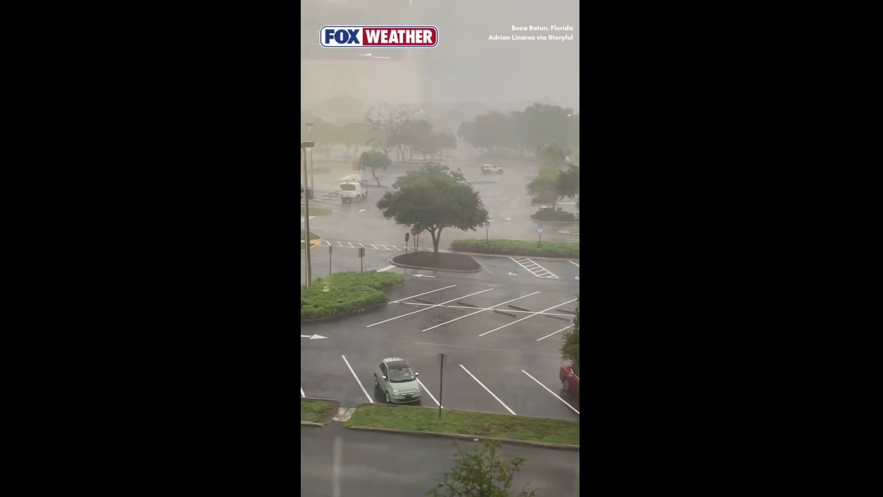 Watch: Boca Raton, Florida blasted by torrential downpours