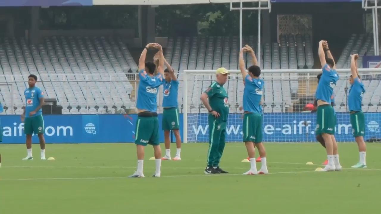 Brazil train for first ever friendly against India