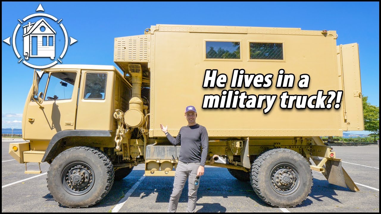 You could live off-grid in this army truck
