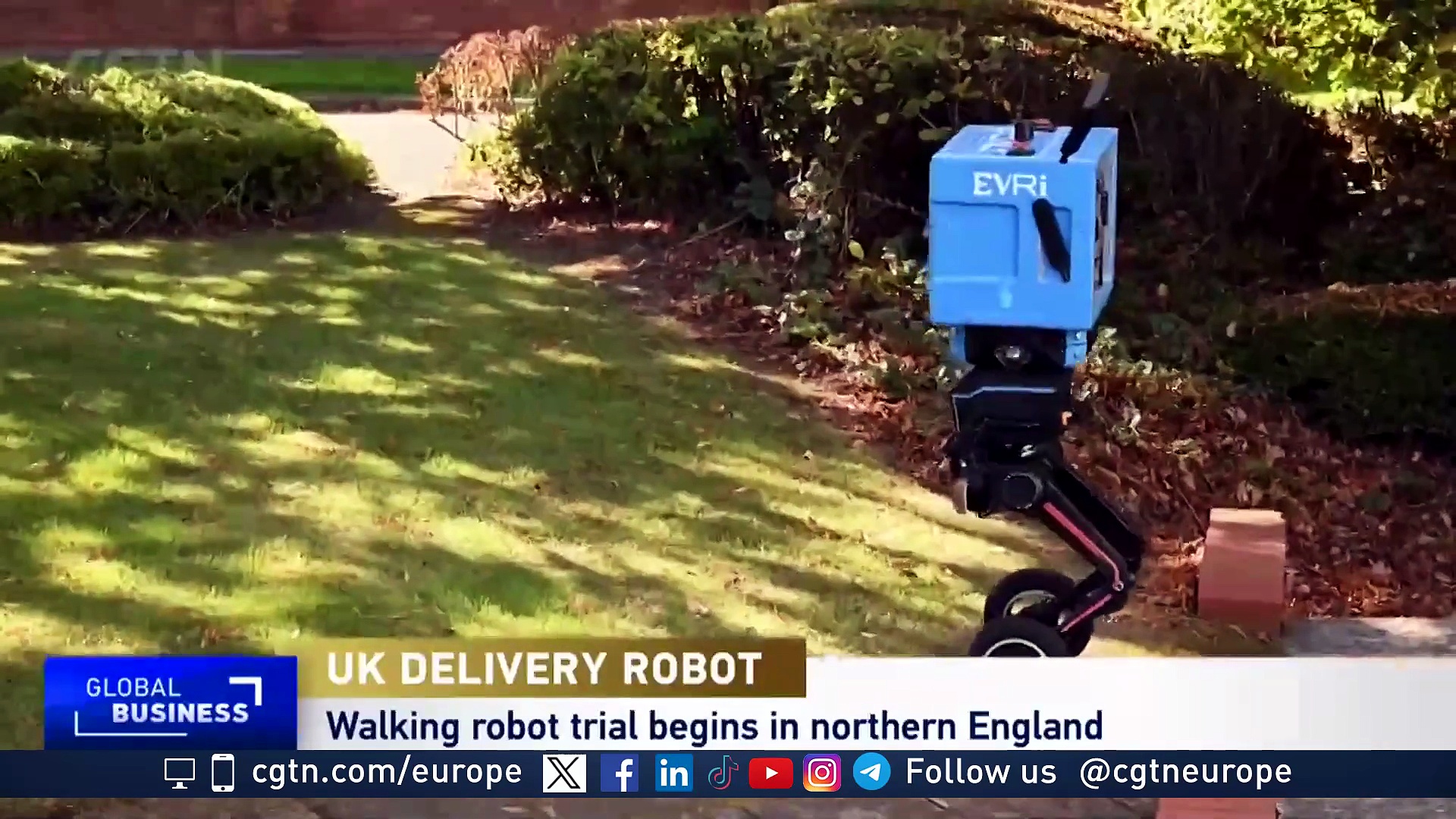 Two-legged parcel delivery robot trialled in UK in European first