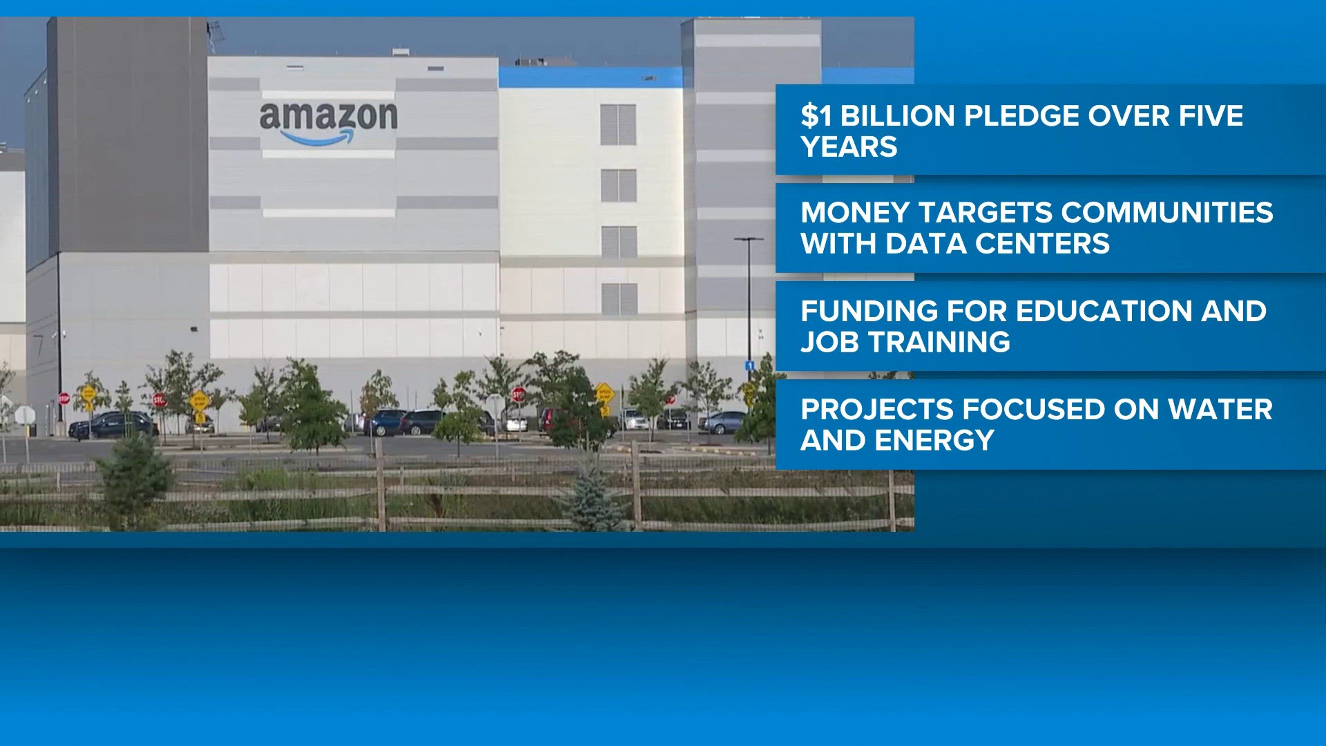 Amazon pledges $1 billion to data center communities, including Texas