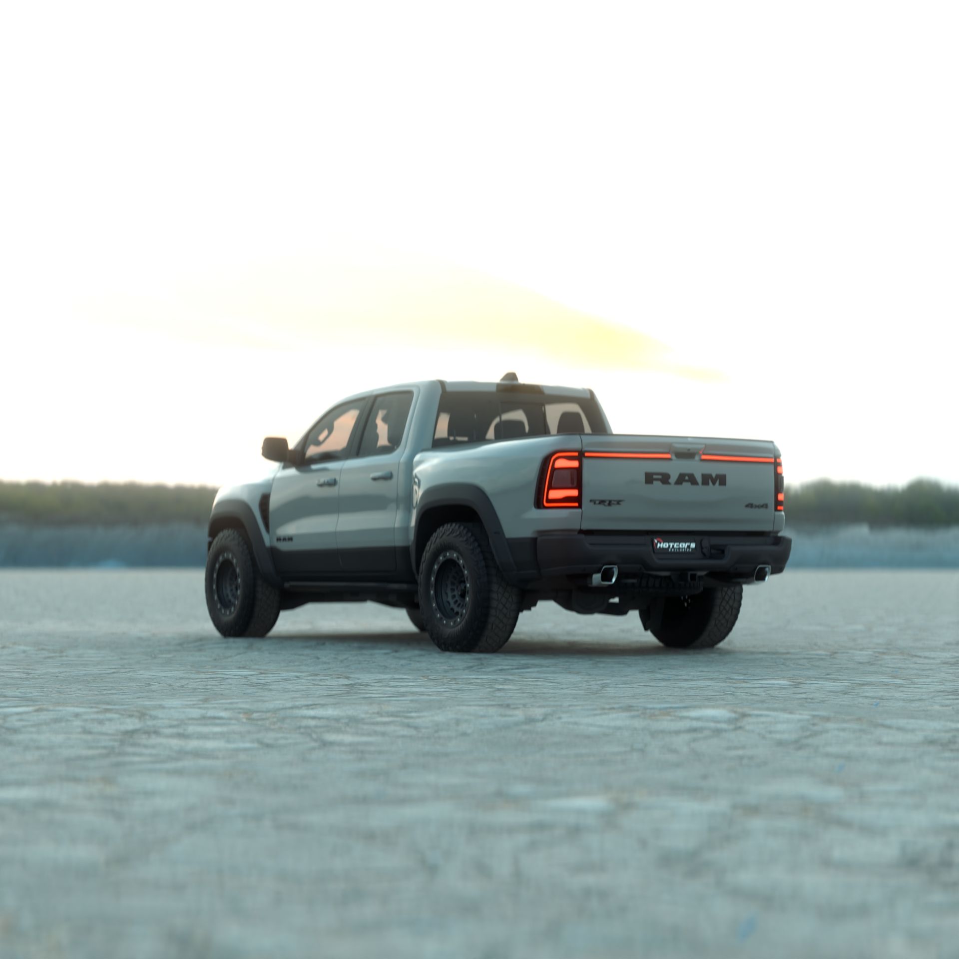 Ram Dakota TRX off-road rendering
