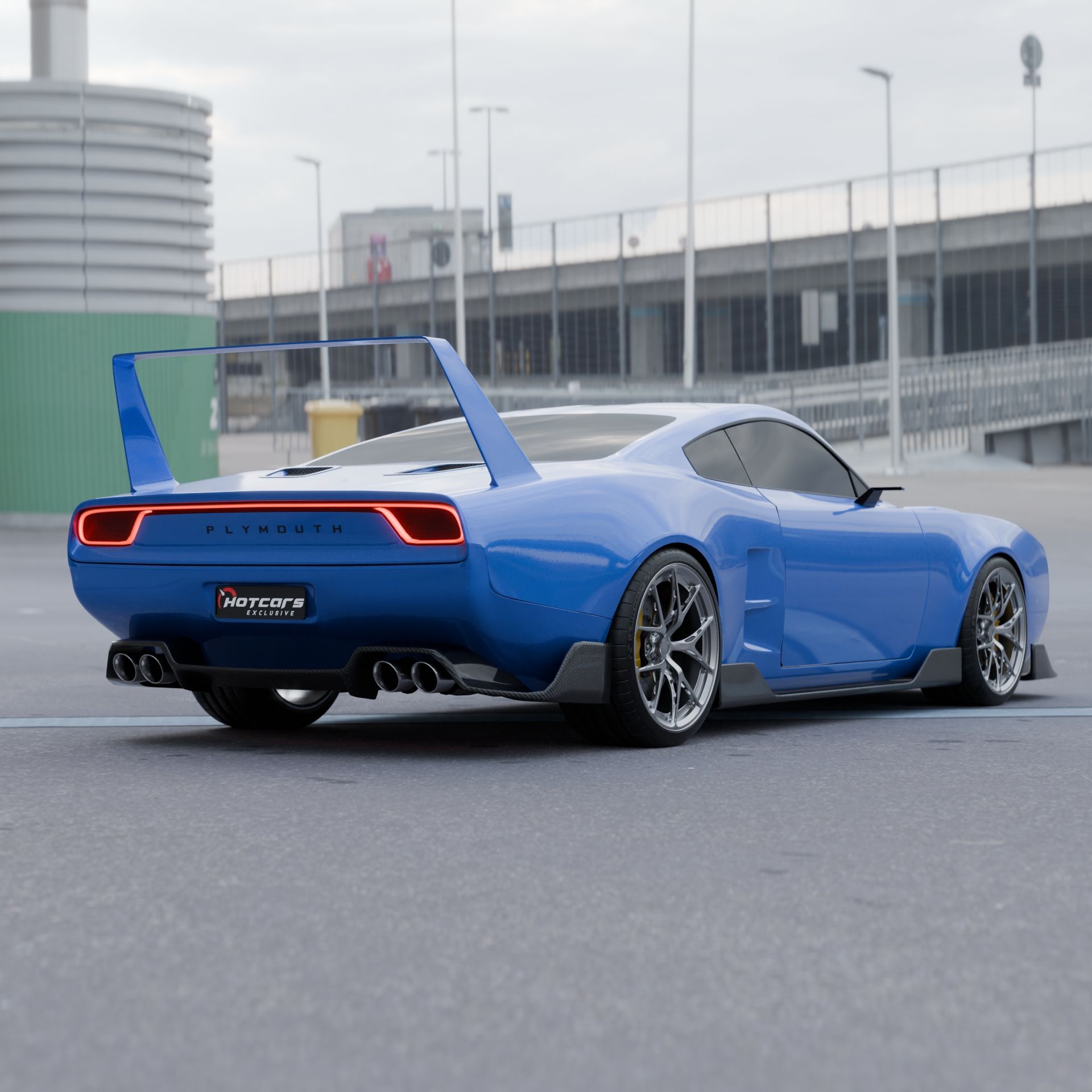 Plymouth Superbird modern day rendering