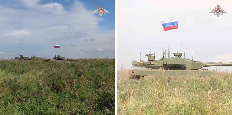 Russia shows Shturm robotic tank firing 125 mm cannon during exercise