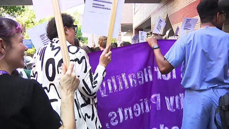 RI Hospital doctors picket over 'inadequate' contract offer