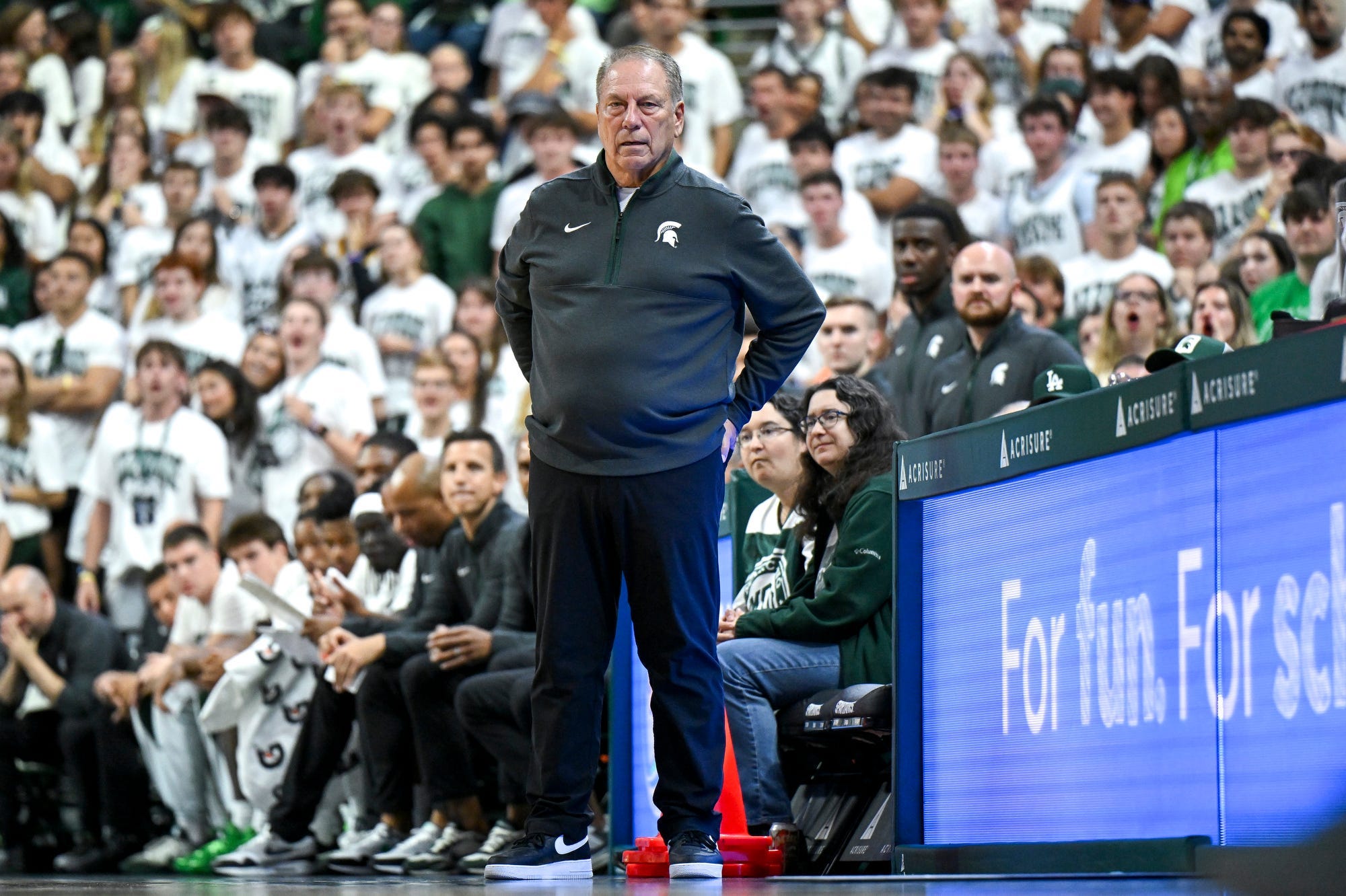 Tom Izzo speaks on MSU's exhibition win over Incarnate Word