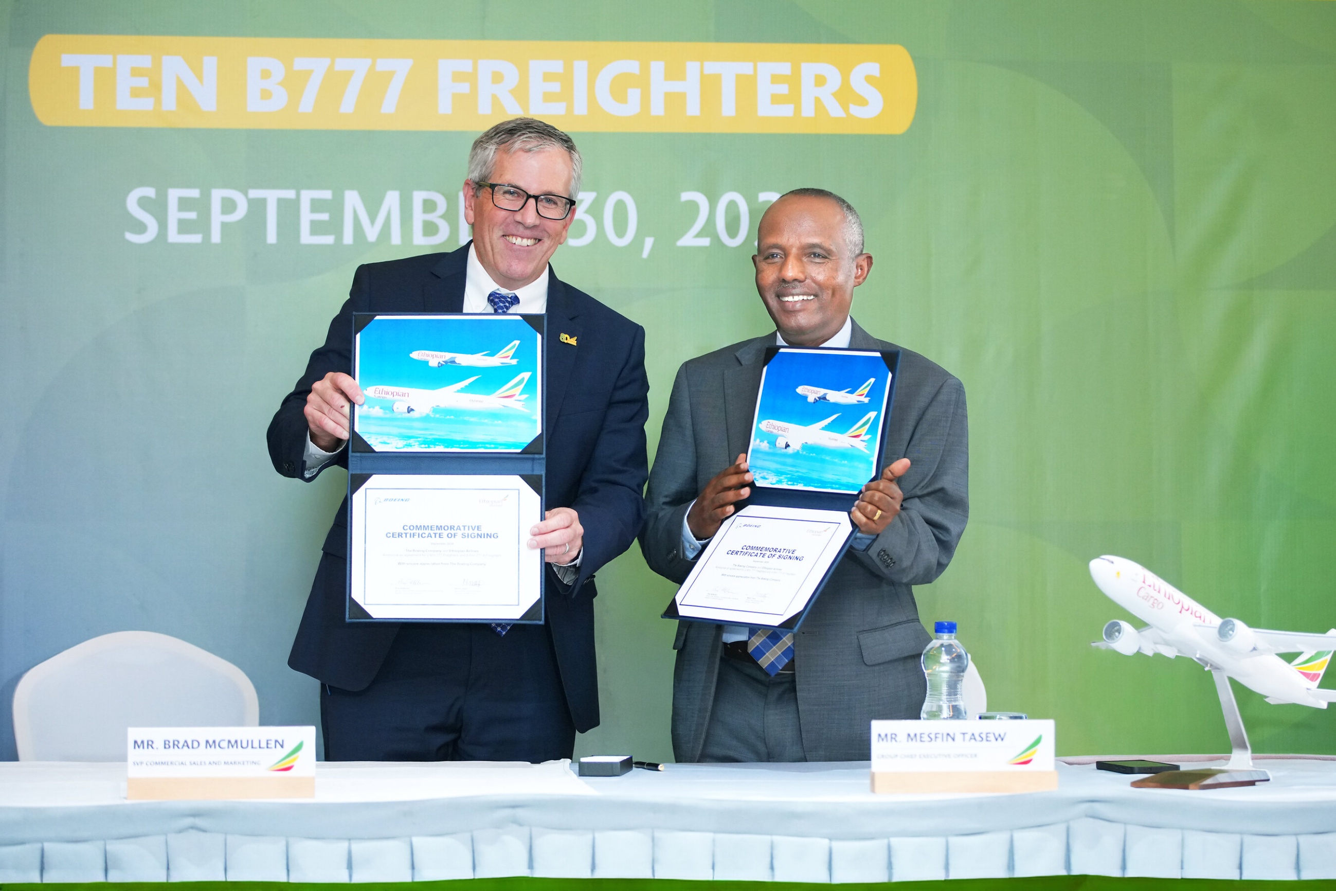 Ethiopian Airlines signs Africa's first 777-8F deal as Boeing ...