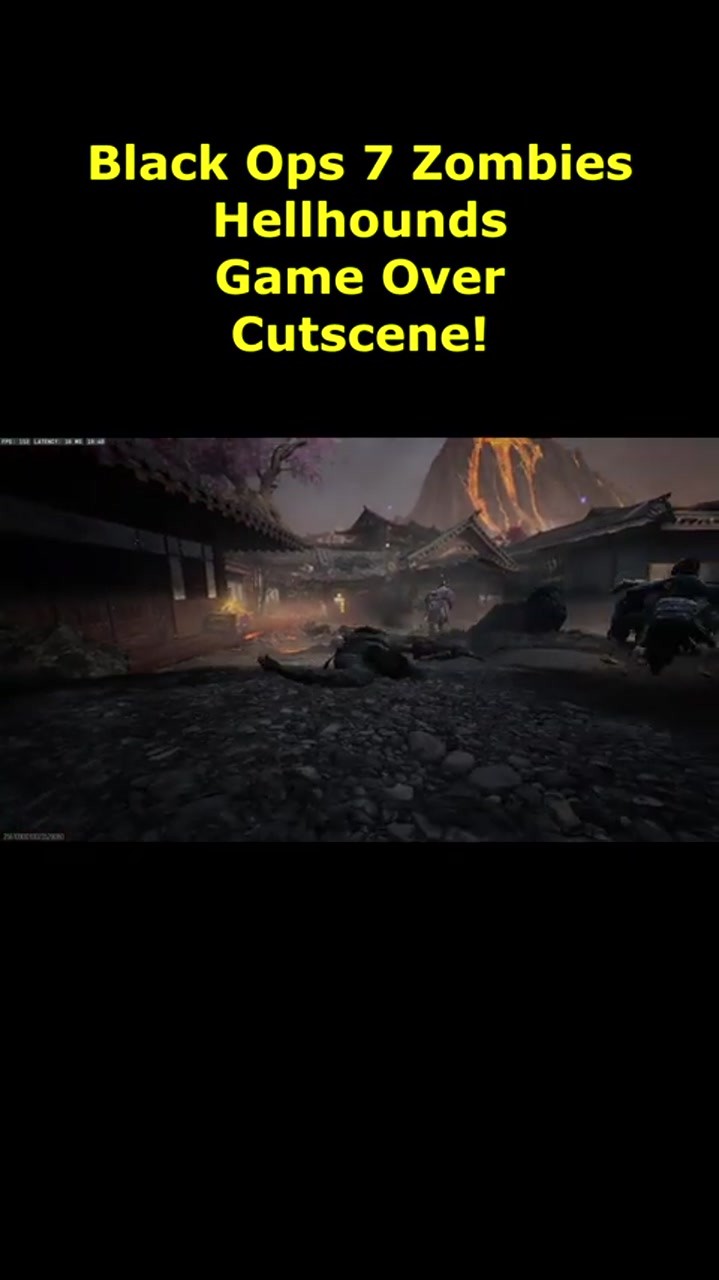 Black Ops 7 zombies hellhounds death animation cutscene (game over ...