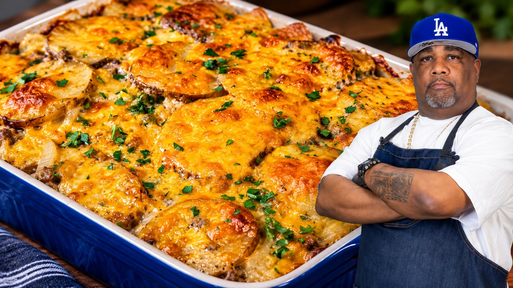 Ground beef and potato casserole