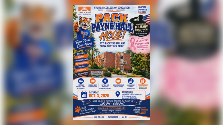 Savannah State invites community to pack Payne Hall Saturday