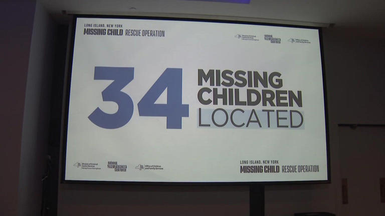 34 missing children, teens located during a New York rescue operation ...