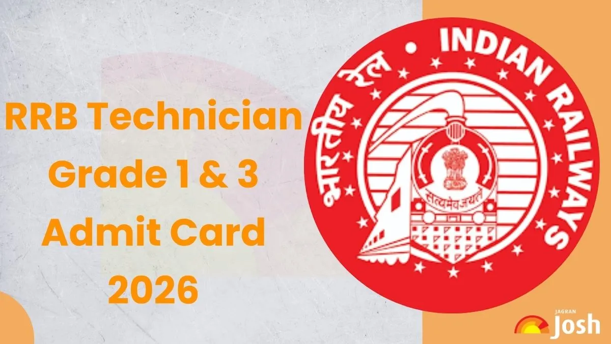 RRB technician admit card 2026 out: Download CEN 02/2026 CBT hall ...