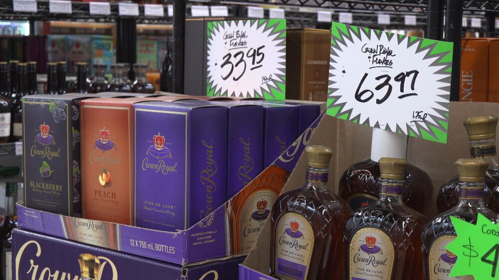 US ban on Canadian goods impact local liquor stores