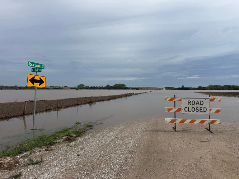 Record rainfall forces high school football field, time changes in Nebraska