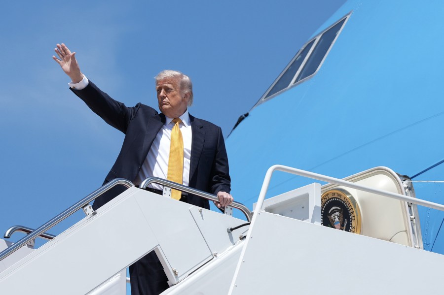 President Trump visits Mobile, AL to speak at GOP rally