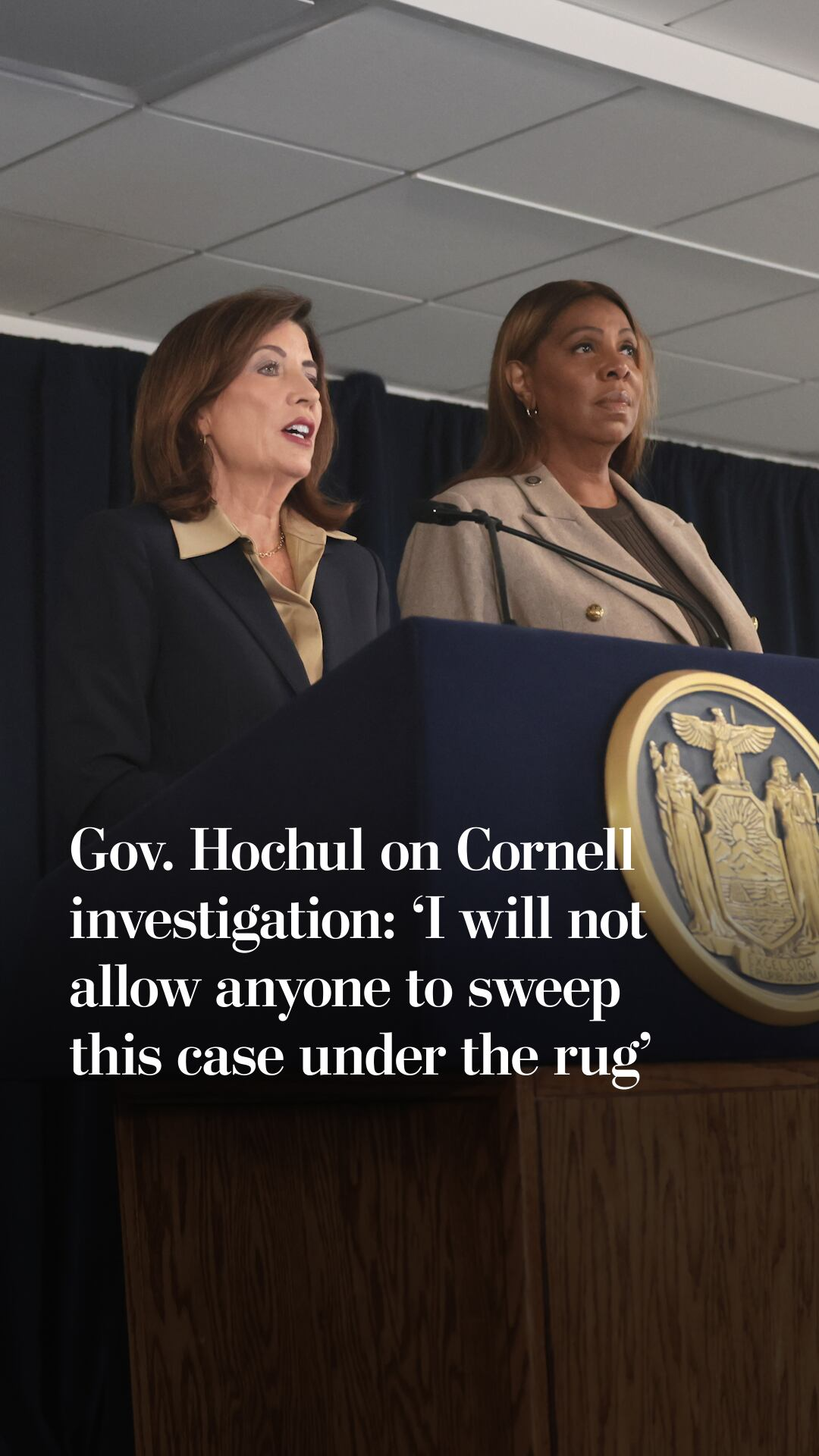 Gov. Hochul on Cornell investigation: 'I will not allow anyone to sweep ...