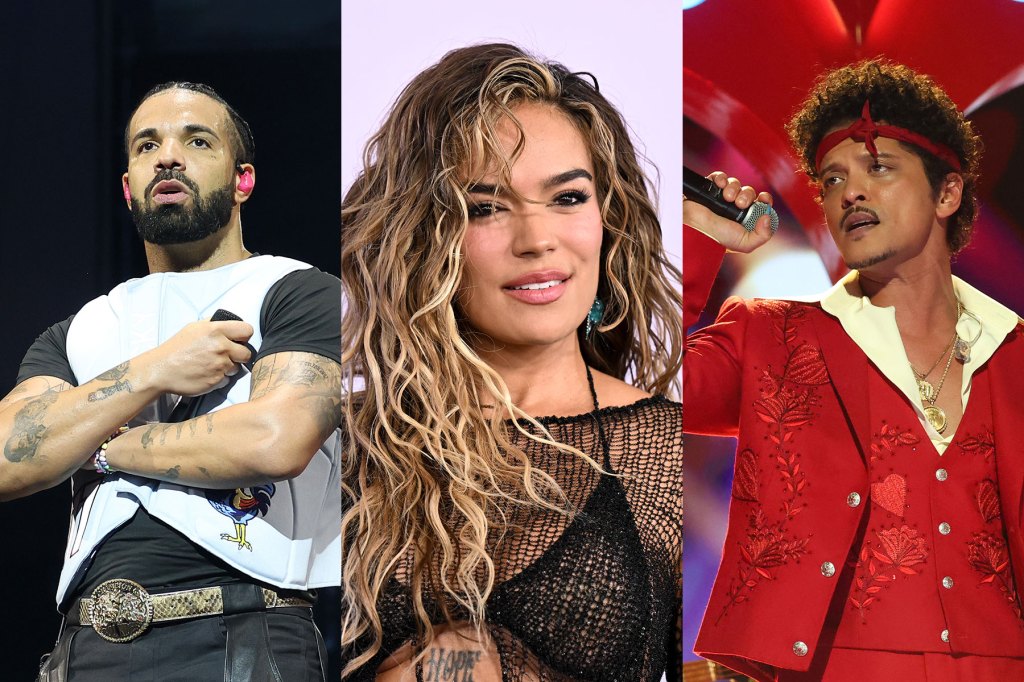 Are Karol G, Bruno Mars, Drake in a love triangle?