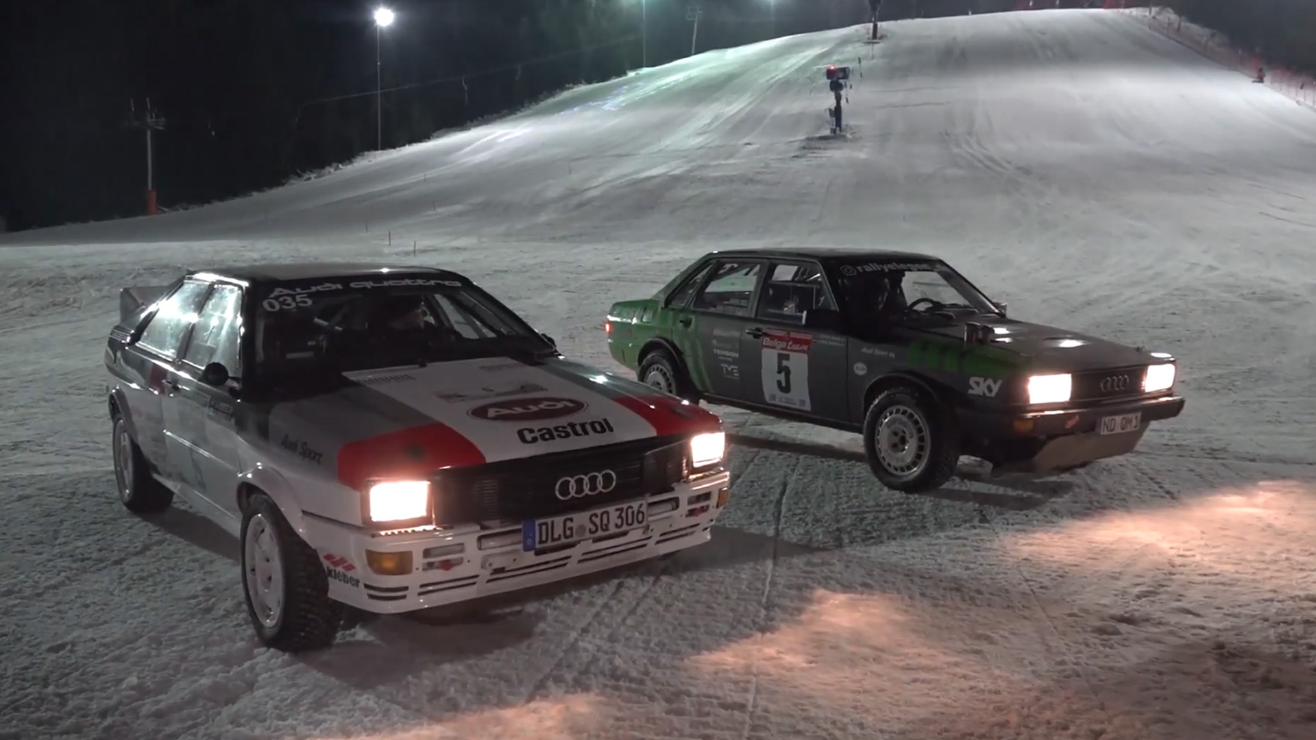 Classic Audi rally cars return for an icy challenge