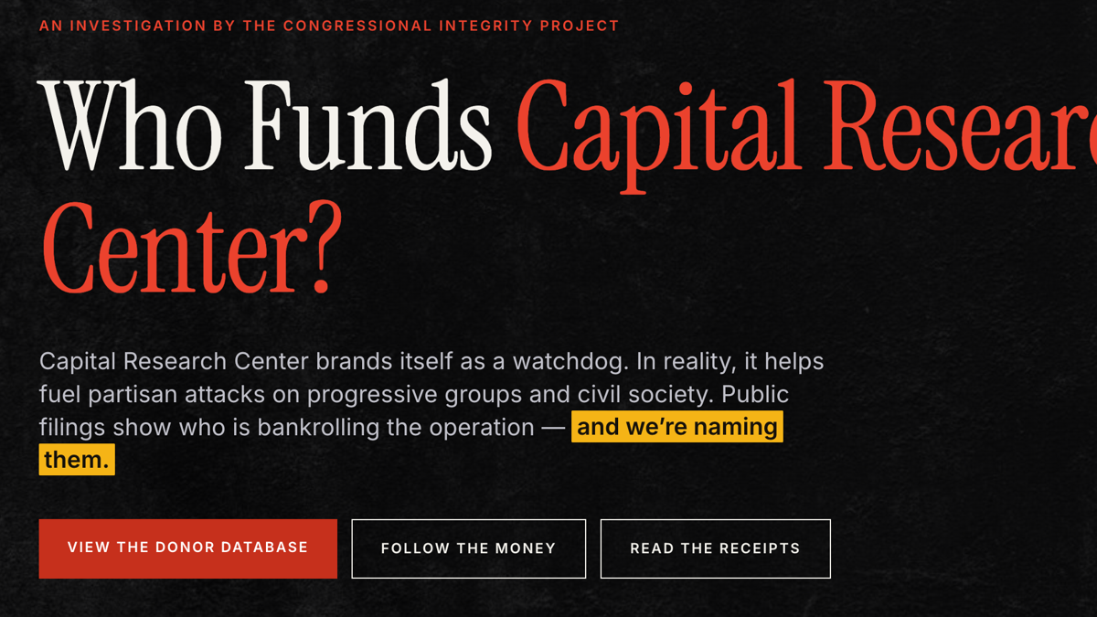 Congressional Integrity Project launches investigation to expose ...