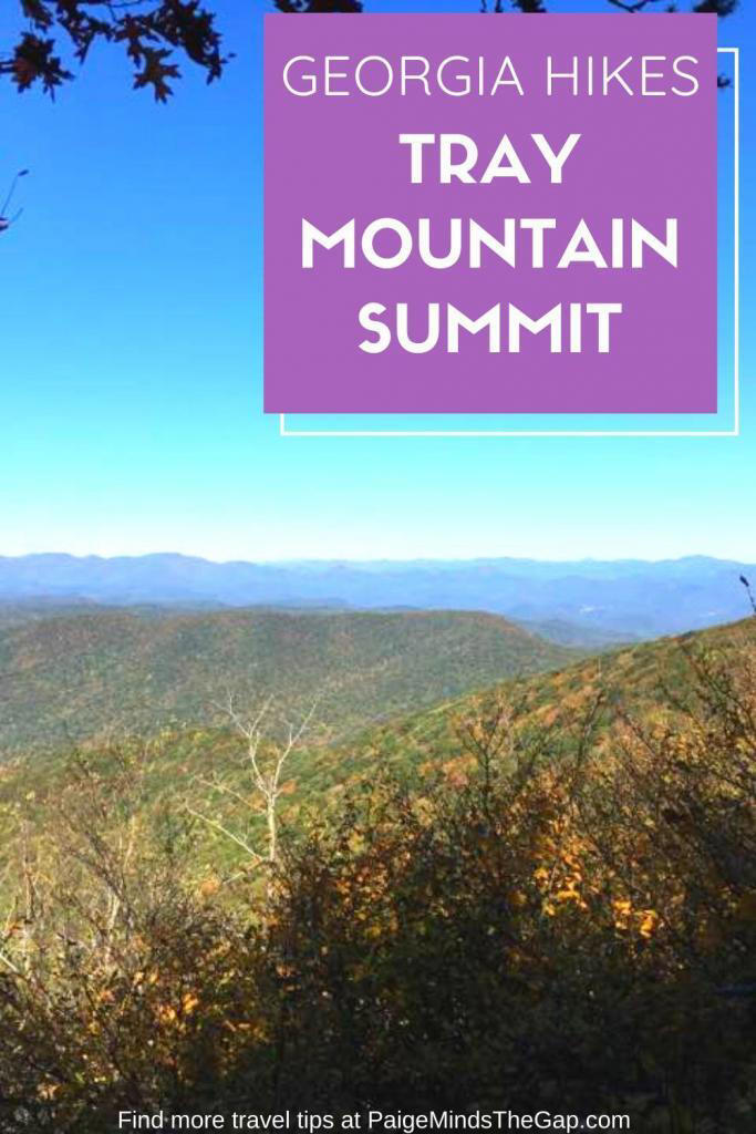 Hiking the Tray Mountain summit trail via Tray Gap
