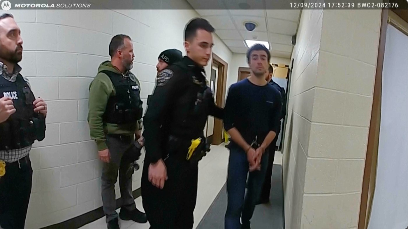 Police bodycam footage of Luigi Mangione’s arrest released